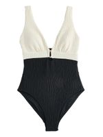Mint Velvet Jednodijelni kupaći kostim  crna / vuneno bijela