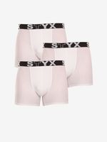 Styx Boxershorts 3 Stück Weiß