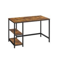 Boxxx PÍSACÍ STÔL, hnedá, čierna, 120/60/75 cm