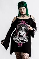 Damenkleid KILLSTAR - Meditation Bardot - schwarz S