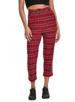 Damenhose URBAN CLASSICS - Hoher Bund, kariert, gekürzt 27