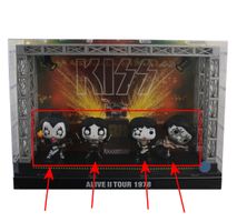 Figure (set) Kiss - POP! - Moments DLX - Alive II 1978 Tour - OŠTEĆENO