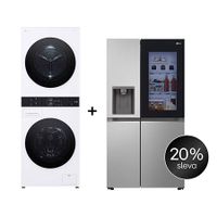 SET - LG WashTower WT1210WWF + Chladnička InstaView™ GSGV80PYLD