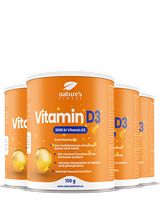 Vitamin D3 | Kvalitetni Vitamin D3 | "Sunčev Vitamin" | Zdrave Kosti | Zubi | Mišići | Imunitet | Izvrstan Okus | Bez šećera | 3+1 Promo | 450g