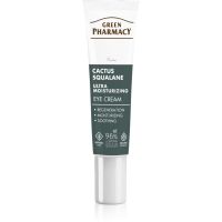 Green Pharmacy Cactus & Squalane Eye Cream feuchtigkeitsspendende und aufhellende Pflege für die Augenlider und Ringe unter den Augen 15 ml