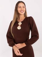 Sukienka-PM-SK-YIS1063.17-brązowy