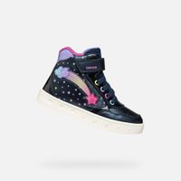 Dark Blue Girls Geox Skylin Sneakers - Girls