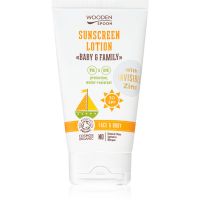 WoodenSpoon Baby & Family zaštitno mlijeko za sunčanje SPF 30 150 ml