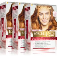 L’Oréal Paris Excellence Creme боя за коса 7,43 Blonde Copper цвят