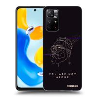 Silikónový čierny obal pre Xiaomi Redmi Note 11S 5G - You are not alone