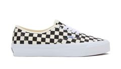 Vans Authentic Reissue 44 LX Checkerboard Black Off White - Pánske - Tenisky Vans - Čierne - VN000CQA2BO - Veľkosť: 42