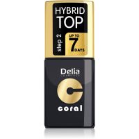 Delia Cosmetics Coral Nail Enamel Hybrid Gel završni gel lak za nokte 11 ml