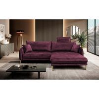 MID.YOU ROHOVÁ SEDAČKA, textil, vínovočervená