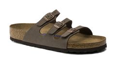 Birkenstock Florida Sofr Footbed Birko-Flor Nubuck Regular Fit Unisex - Sandale Birkenstock - Maro - 53881-4.5 - Size: 4.5