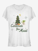 ZOOT.Fan Star Wars Mr. Yoda - Celebrate You Must Tricou Alb