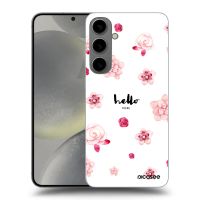 Silikónový čierny obal pre Samsung Galaxy S24+ S926B 5G - Hello there