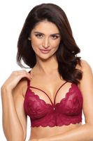 Nevyztužená podprsenka Gorteks Charlize/B2 Bordó 75E