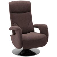 Dieter Knoll RELAXAČNÉ KRESLO, textil, hnedá