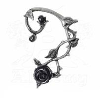 kolczyk ALCHEMY GOTHIC - Black Rose Earwrap