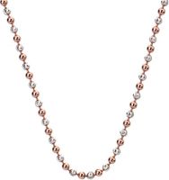 Hot Diamonds Stříbrný řetízek Emozioni Silver and Rose Gold Bead 45 CH019