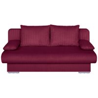 P & B ROZKLADACIA POHOVKA, textil, kompozitné drevo, červená