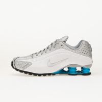 Trampki Nike Shox R4 Metallic Silver/ Blue Lagoon-White EUR 41