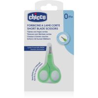 Chicco Short Blade Scissors otroške škarjice z okroglo konico 0 m+ 1 kos