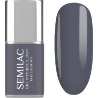 Semilac One Step 3in1 Glossy lac de unghii sub forma de gel culoare 185 Stone Grey 7 ml
