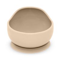Petite&Mars Take&Match Silicone Bowl Schüssel mit Saugnapf Desert Sand 6 m+ 360 ml