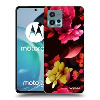 Silikónový čierny obal pre Motorola Moto G72 - Dark Peonny