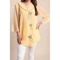 Bluse Plus Size, Gelb