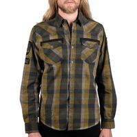 muška košulja dugih rukava WORNSTAR - Žuta XXL