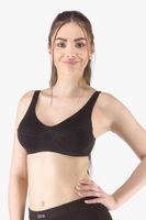 Bavlněná sportovní podprsenka Gina 97017P Krémovo-žlutá XL