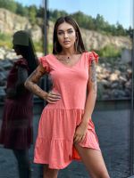 Edoti Dress with frills on shoulders