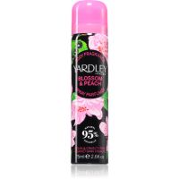 Yardley Blossom & Peach spray do ciała dla kobiet 75 ml