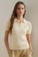 Lauren Ralph Lauren Sveter s krátkym rukávom dámsky bavlnený