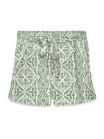 VERO MODA Hlače 'VMMENNY'  ecru/prljavo bijela / tamno zelena / bijela