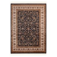 TKANÝ KOBEREC, 140/200 cm, modrá, krémová, svetlohnedá