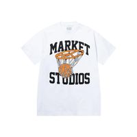 MARKET Shooting For Peace Tee White - Pánske - Tričko MARKET - Biele - SS0581-WHITE - Veľkosť: M