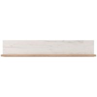 Ti'me NÁSTENNÁ POLICA, farba strieborného duba, 120/22/19,5 cm