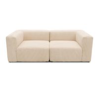 MID.YOU DVOJMIESTNA POHOVKA, textil, krémová