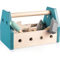 Zopa Wooden Tool Box Werkzeugset Blue 14 St.