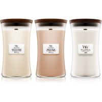 Woodwick Linen, Tea & Sea Salt set set cadou