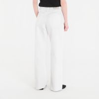 Τζιν Calvin Klein Jeans The Wide Leg Raw Hem Chalk White 30