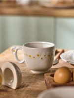 Sinsay - Ceramiczne kubki z kwiatowym wzorem 2 pack - biały