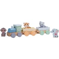 Jouéco The Wildies Family Trainset with Animals набір для дітей 18 m+ 7 кс