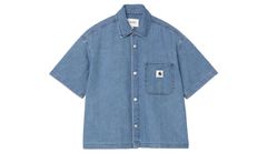 Carhartt WIP W' S/S Lovilia Shirt Blue Dámske - Mikiny a mikiny s kapucou Carhartt WIP - Modrá - I034558_01_06-L - Size: L
