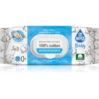 GoWipes Baby 100% Cotton Biodegradable sanfte Feuchttücher für Kleinkinder für empfindliche Oberhaut 0+ 50 St.