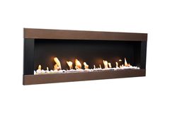 BIOFLAME biokrb Easy L Open Brown Horizontal 115x40 cm