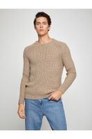 Koton Basic Knitwear Sweater Crew Neck Long Sleeve Slim Fit